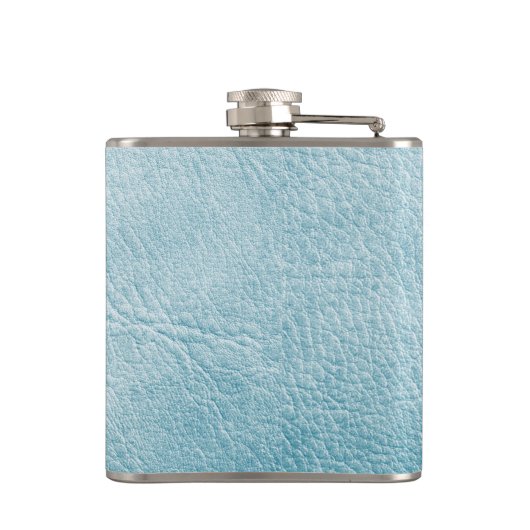 Faux Leather Turquoise Dochter Afstudeerder Gift Heupfles (Achterkant)