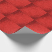 Faux Leather Warm Tangarine Cadeaupapier (Hoek)