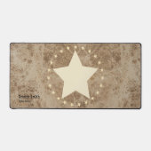 Faux Leather Western Look Naam & Titel Bureaumat (Voorkant)