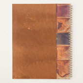 Faux leder  Antiek Planner (Achterkant)