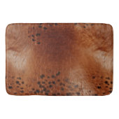 Faux leder bruine luipaard vlekken badmat (Voorkant)
