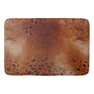 Faux leder bruine luipaard vlekken badmat