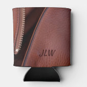 Faux leder en Satin Unzipperd  Blikjeskoeler (Achterkant)