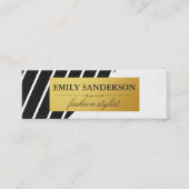 Faux leder White Stripes Gold Metallic Label (Voorkant)