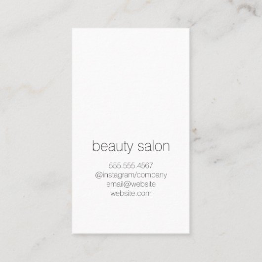 Faux lederen afdrukken | Mode kleurenblok Visitekaartje (Achterkant)