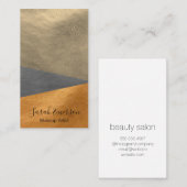 Faux lederen afdrukken | Mode kleurenblok Visitekaartje (Voorkant / Achterkant)