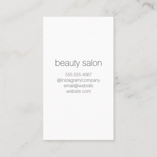 Faux lederen afdrukken | Mode kleurenblok Visitekaartje (Achterkant)