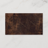 Faux  lederen blik visitekaartje (Achterkant)