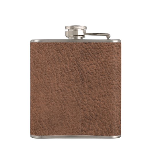 Faux lederen bruin Afstuderen cadeau Heupfles (Achterkant)