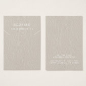 Faux lederen chique Ketting display Kaart (Voorkant /achterkant)