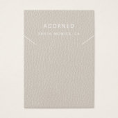 Faux lederen chique Ketting display Kaart (Voorkant)