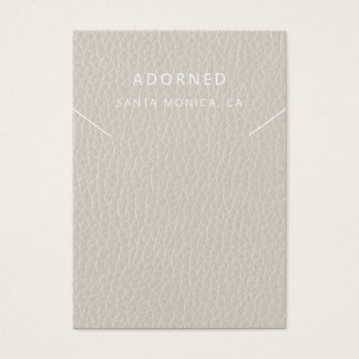 Faux lederen chique Ketting display Kaart