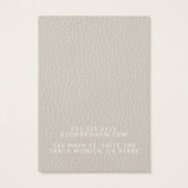 Faux lederen chique oorbel display Kaart (Achterkant)