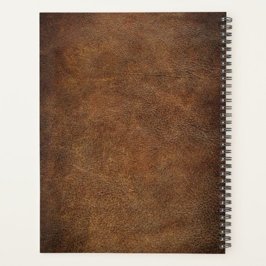 Faux lederen foto bruiloft planner (Achterkant)