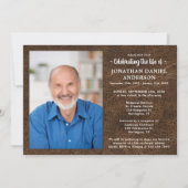 Faux lederen fotografie begrafenis van het leven kaart (Voorkant)