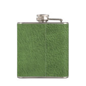 Faux lederen groen Afstuderen cadeau Heupfles (Achterkant)