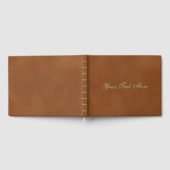 Faux lederen patroon gastenboek (Volledig)