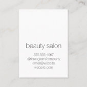 Faux lederen print visitekaartje (Achterkant)