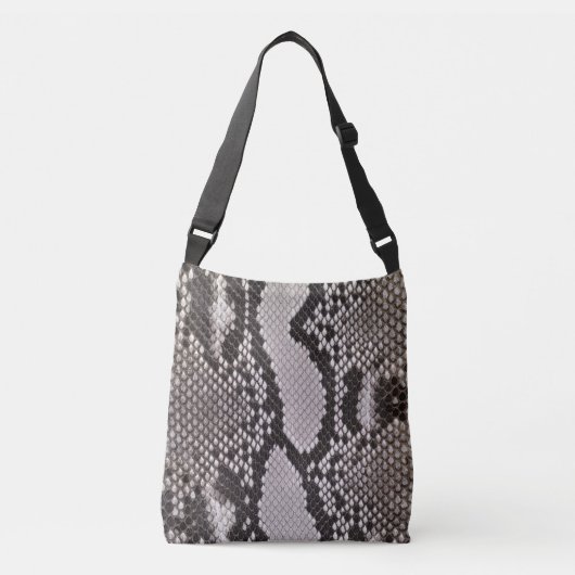 Faux lederen slang, druk op Crossbody Bag Tas (Voorkant)