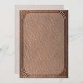 Faux lederen textuur print kaart (Voorkant / Achterkant)
