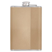 Faux lederen vinyl verpakte kolf heupfles (Achterkant)