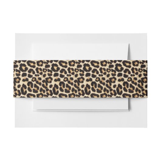 Faux Leopard Fur | Fake Fur Pattern Uitnodigingen Wikkel (Voorkant Voorbeeld)