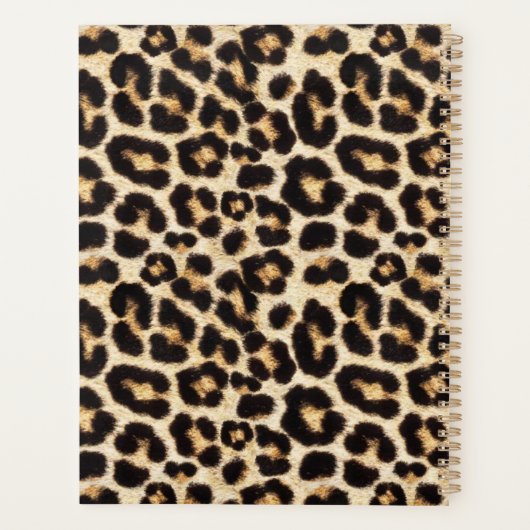 Faux Leopard Fur | Kunst van Fake Fur Cherie Planner (Achterkant)