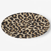 Faux Leopard Fur Party Papieren Bordje (Gekanteld)