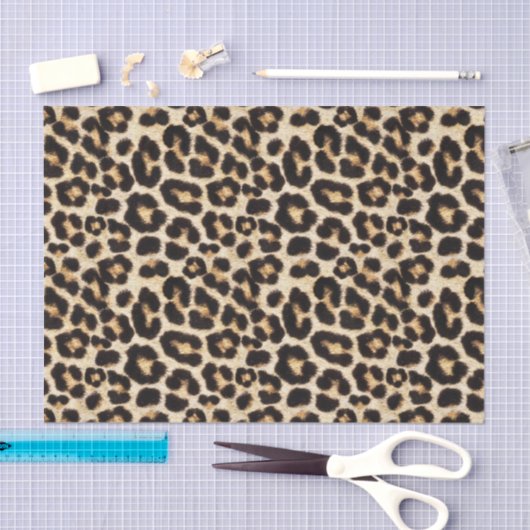 Faux Leopard Fur Pattern Tissuepapier (Craft)