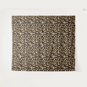 Faux Leopard Fur Pattern | Wilde katten Wandkleed (Voorkant (horizontaal))