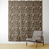 Faux Leopard Fur Pattern | Wilde katten Wandkleed (In situ)