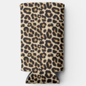 Faux Leopard Fur Seltzer Blikjeskoeler (Voorkant)