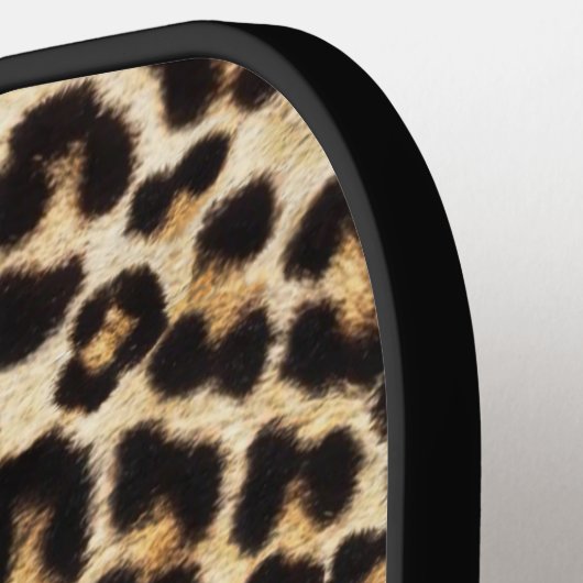 Faux Leopard Fur Snazzy Pickleball Paddle (Links Detail)