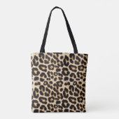 Faux Leopard Fur | Trendy Kijk Tote Bag (Achterkant)