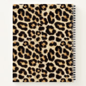 Faux Leopard Fur Wilde Cat Notitieboek (Achterkant)