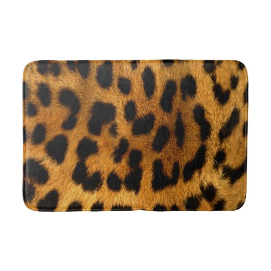 Faux Leopard Skin Bathroom Mat (Voorkant)