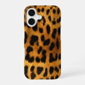 Faux Leopard Skin iPhone 16 Hoesje (Achterkant)