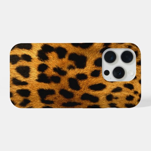 Faux Leopard Skin iPhone Hoesje (Achterkant horizontaal)