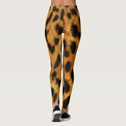Faux Leopard Skin Leggings (Achterkant)