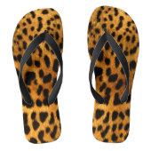 Faux Leopard Skin Teenslippers (Voetbed)
