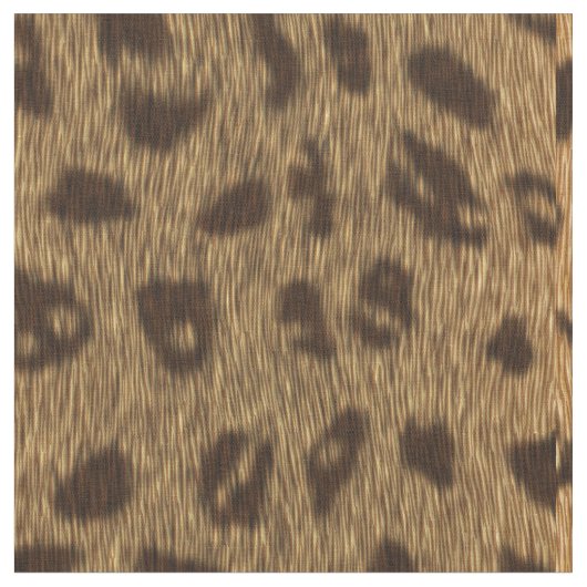 Faux Leopard Spots Fur Stof (Close Up)