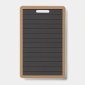 Faux Letter Board Girl Hedégel Bathroom Hall Pass Badge (Back)