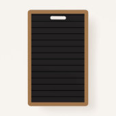 Faux Letter Board Girl Hedégel Bathroom Hall Pass Badge (Achterkant)