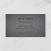 Faux Letterpress Debaas Fitness Personal Trainer Visitekaartje (Achterkant)