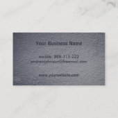 Faux Letterpress Dumbbell Weights Fitness Trainers Visitekaartje (Achterkant)