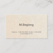 Faux Letterpress Simple Professional Modern Visitekaartje (Voorkant)