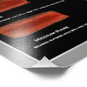 Faux Lijst Steak Doneness Photo Chart (restaurant) Foto Afdruk (Hoek)