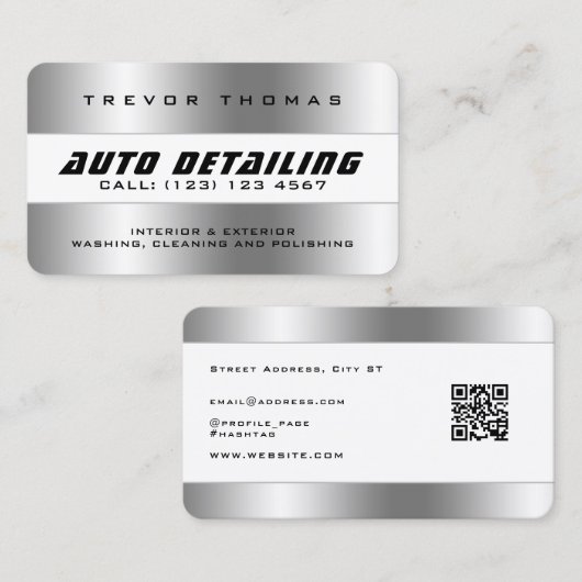 Faux-lijst visitekaartje (Voorkant / Achterkant)