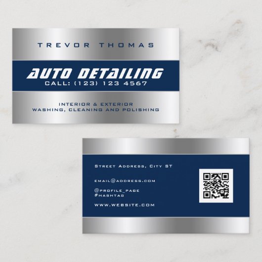 Faux-lijst visitekaartje (Voorkant / Achterkant)