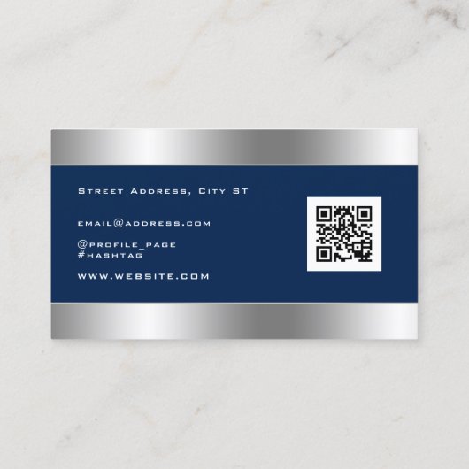 Faux-lijst visitekaartje (Achterkant)